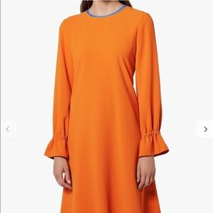 L.K. BENNETT LONDON Women's Amber Knee Length Long Sleeve Dr. Darlire Dress Sz 4